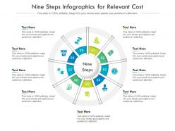 Nine Steps For Relevant Cost Infographic Template