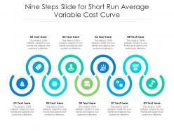 Nine steps slide for short run average variable cost curve infographic template