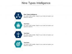 Nine types intelligence ppt powerpoint presentation slides good cpb