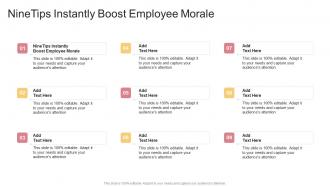 NineTips Instantly Boost Employee Morale In Powerpoint And Google Slides Cpb