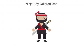 Ninja Boy Colored Icon In Powerpoint Pptx Png And Editable Eps Format