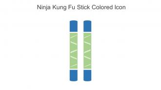 Ninja Kung Fu Stick Colored Icon In Powerpoint Pptx Png And Editable Eps Format