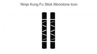 Ninja Kung Fu Stick Monotone Icon In Powerpoint Pptx Png And Editable Eps Format