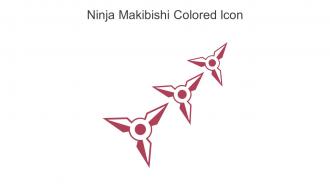 Ninja Makibishi Colored Icon In Powerpoint Pptx Png And Editable Eps Format