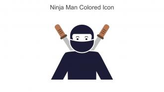 Ninja Man Colored Icon In Powerpoint Pptx Png And Editable Eps Format