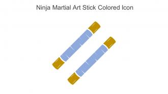 Ninja Martial Art Stick Colored Icon In Powerpoint Pptx Png And Editable Eps Format