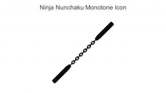 Ninja Nunchaku Monotone Icon In Powerpoint Pptx Png And Editable Eps Format