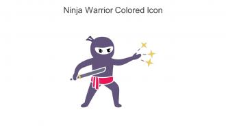 Ninja Warrior Colored Icon In Powerpoint Pptx Png And Editable Eps Format