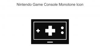 Nintendo Game Console Monotone Icon In Powerpoint Pptx Png And Editable Eps Format