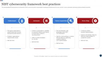 Nist Cybersecurity Framework Best Practices