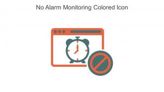 No Alarm Monitoring Colored Icon In Powerpoint Pptx Png And Editable Eps Format