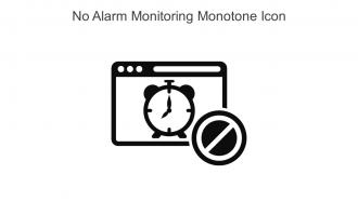 No Alarm Monitoring Monotone Icon In Powerpoint Pptx Png And Editable Eps Format