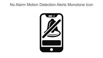 No Alarm Motion Detection Alerts Monotone Icon In Powerpoint Pptx Png And Editable Eps Format