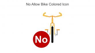 No Allow Bike Colored Icon In Powerpoint Pptx Png And Editable Eps Format