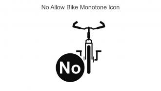 No Allow Bike Monotone Icon In Powerpoint Pptx Png And Editable Eps Format