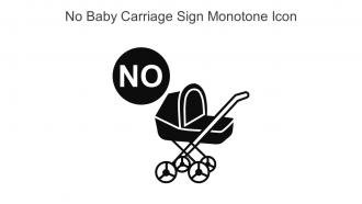 No Baby Carriage Sign Monotone Icon In Powerpoint Pptx Png And Editable Eps Format