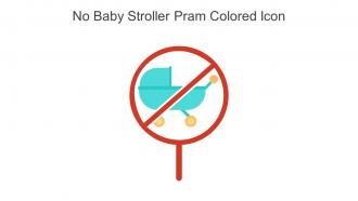 No Baby Stroller Pram Colored Icon In Powerpoint Pptx Png And Editable Eps Format