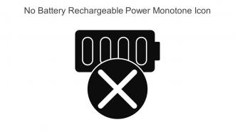 No Battery Rechargeable Power Monotone Icon In Powerpoint Pptx Png And Editable Eps Format