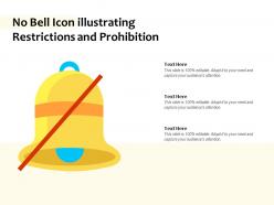No bell icon illustrating restrictions and prohibition
