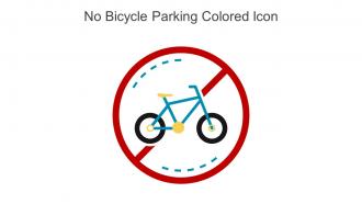 No Bicycle Parking Colored Icon In Powerpoint Pptx Png And Editable Eps Format