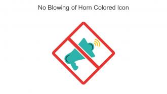 No Blowing Of Horn Colored Icon In Powerpoint Pptx Png And Editable Eps Format