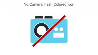 No Camera Flash Colored Icon In Powerpoint Pptx Png And Editable Eps Format