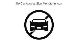 No Car Access Sign Monotone Icon In Powerpoint Pptx Png And Editable Eps Format