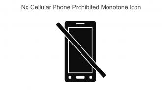 No Cellular Phone Prohibited Monotone Icon In Powerpoint Pptx Png And Editable Eps Format