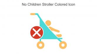 No Children Stroller Colored Icon In Powerpoint Pptx Png And Editable Eps Format