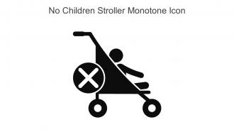 No Children Stroller Monotone Icon In Powerpoint Pptx Png And Editable Eps Format