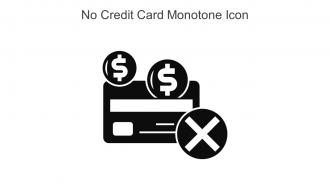 No Credit Card Monotone Icon In Powerpoint Pptx Png And Editable Eps Format