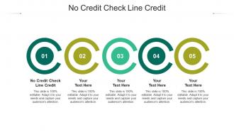 No credit check line credit ppt powerpoint presentation infographics master slide cpb