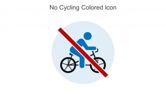 No Cycling Colored Icon In Powerpoint Pptx Png And Editable Eps Format