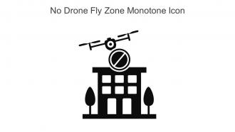 No Drone Fly Zone Monotone Icon In Powerpoint Pptx Png And Editable Eps Format