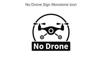 No Drone Sign Monotone Icon In Powerpoint Pptx Png And Editable Eps Format