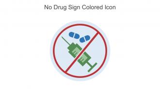 No Drug Sign Colored Icon In Powerpoint Pptx Png And Editable Eps Format