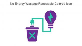 No Energy Wastage Renewable Colored Icon In Powerpoint Pptx Png And Editable Eps Format