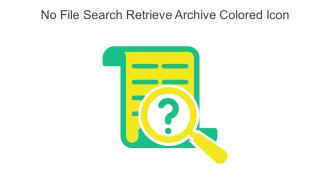 No File Search Retrieve Archive Colored Icon In Powerpoint Pptx Png And Editable Eps Format