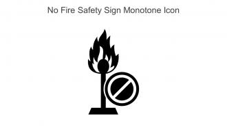 No Fire Safety Sign Monotone Icon In Powerpoint Pptx Png And Editable Eps Format