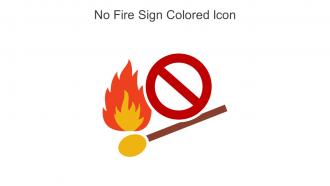 No Fire Sign Colored Icon In Powerpoint Pptx Png And Editable Eps Format