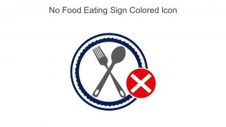 No Food Eating Sign Colored Icon In Powerpoint Pptx Png And Editable Eps Format