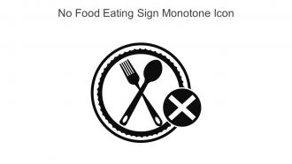No Food Eating Sign Monotone Icon In Powerpoint Pptx Png And Editable Eps Format