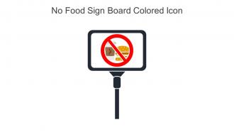 No Food Sign Board Colored Icon In Powerpoint Pptx Png And Editable Eps Format