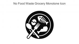 No Food Waste Grocery Monotone Icon In Powerpoint Pptx Png And Editable Eps Format