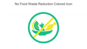No Food Waste Reduction Colored Icon In Powerpoint Pptx Png And Editable Eps Format