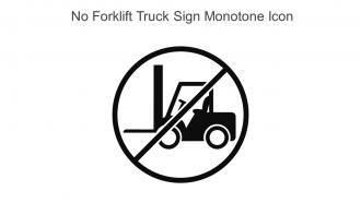 No Forklift Truck Sign Monotone Icon In Powerpoint Pptx Png And Editable Eps Format