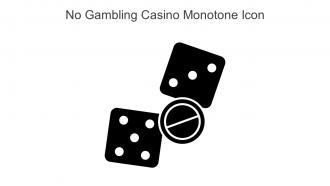 No Gambling Casino Monotone Icon In Powerpoint Pptx Png And Editable Eps Format