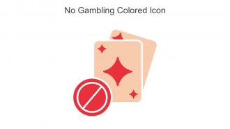 No Gambling Colored Icon In Powerpoint Pptx Png And Editable Eps Format