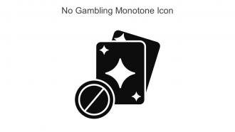 No Gambling Monotone Icon In Powerpoint Pptx Png And Editable Eps Format