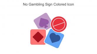 No Gambling Sign Colored Icon In Powerpoint Pptx Png And Editable Eps Format